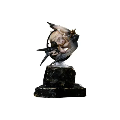 POP MART Skullpanda'S Свет Сетка Руководимый Светом Измеряет Широту и Долготу OF Лазурь Прозрачный Слепой Бокс на Карточке