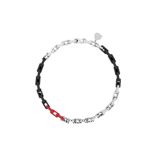 LOUIS VUITTON MONOGRAM CHAIN Металлические ожерелья Красный/Серебристый/Черный Мужской