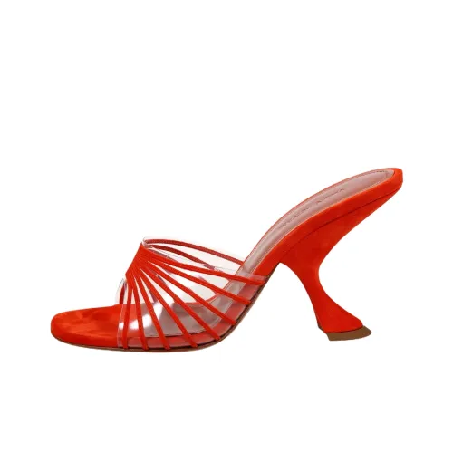 AMINA MUADDI Слипоны 9 см Женские Оранжевые