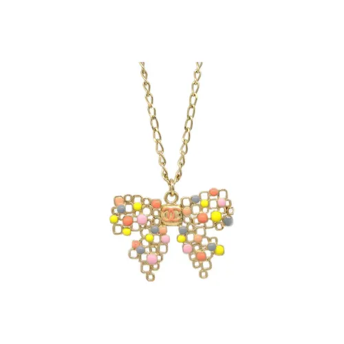 CHANEL CC Золотое Покрытие Ожерелья Женские Золото