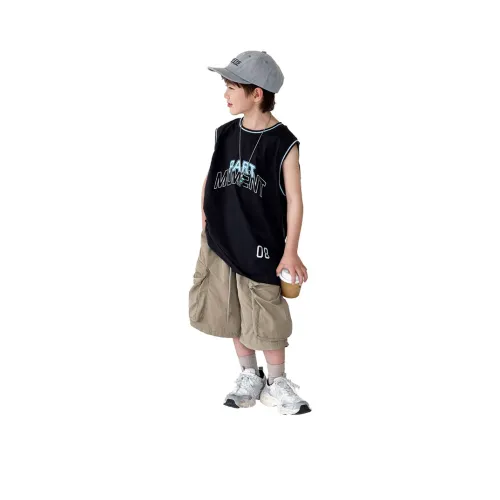 The panda is round Повседневная спортивная одежда Черный Серый Детский