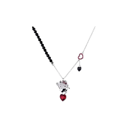 Swarovski Хелло Китти Ожерелье Серебряное Женское