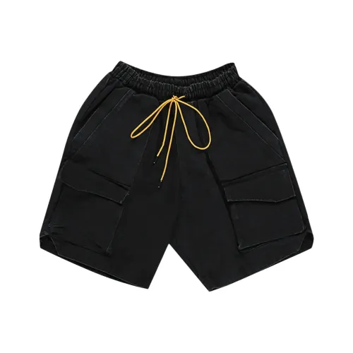 RHUDE Мужские карго шорты черного цвета
