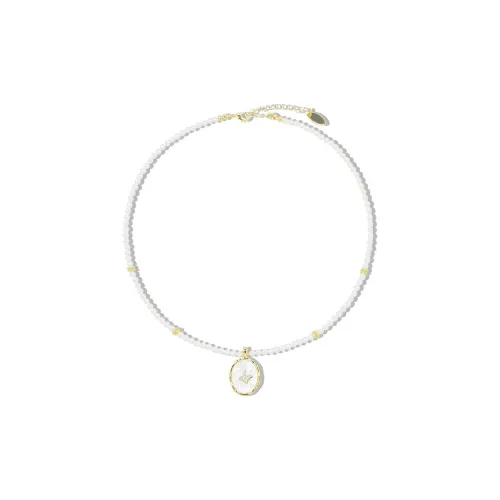 AWE Shell Pearl Bead Necklace Luxury Niche Women's