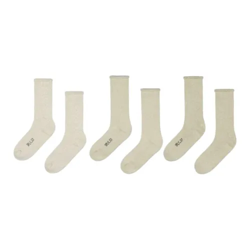 YEEZY Носки Crew Мужские упаковка из 3 пар бежевые