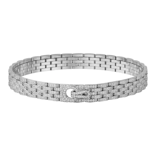 Cartier Колье Agrafe Белое Золото, Бриллианты