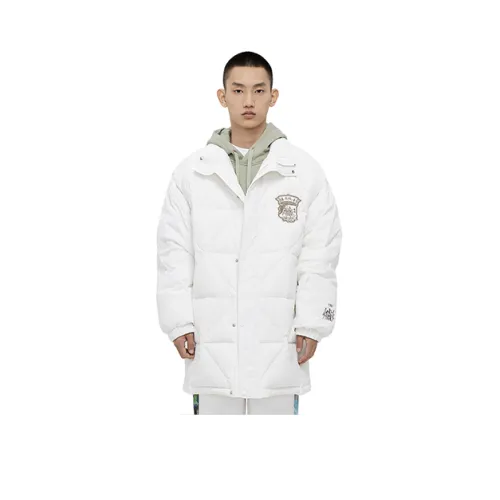 Fun White Unisex Down Jackets Веселье Белый Унисекс Пуховики
