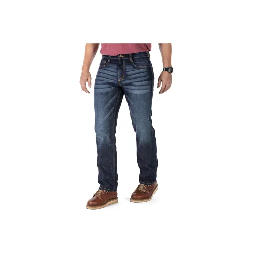 5,11 Джинсы Мужские 649 Темный вымытый индиговый цвет