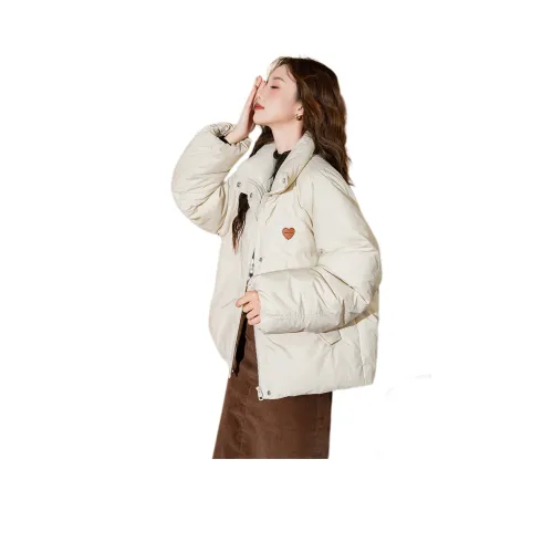 Tonlion Хлопковый пуховик женский греческий белый