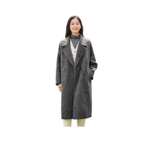 Fragment Пальто Женское Темно-Серое
