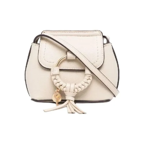 See By Chloe Коровья крупнозернистая текстура Сумка через плечо Мини Женская Цементный Бежевый