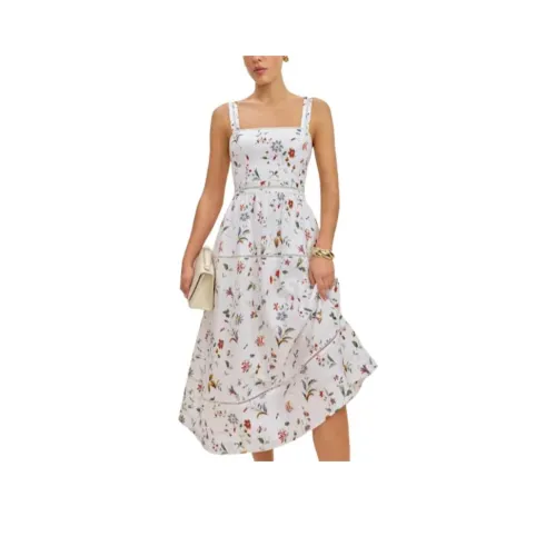 REFORMATION Everett Linen Dress Slip Dress Women's