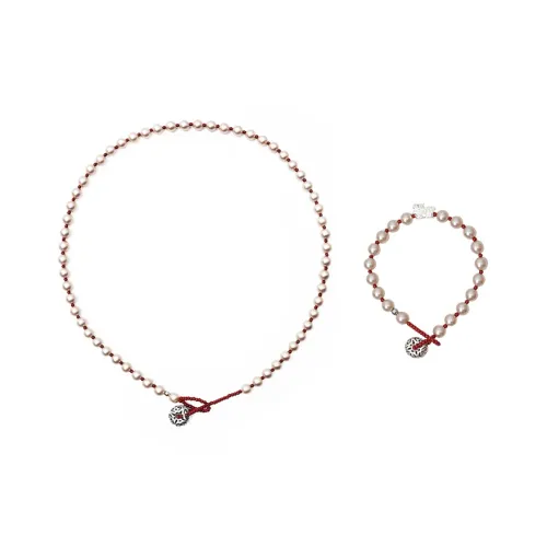 MUYANG Стеклянные бусины Чешские бусины Ожерелья Женские Экрю