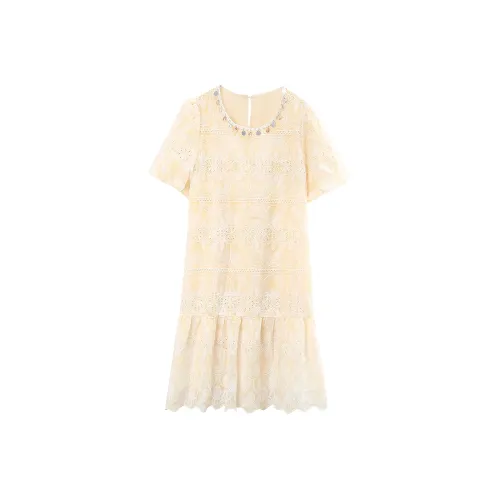 A paradise for awakening Короткий рукав Платье Женское