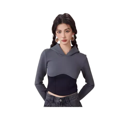 A21 Толстовка Женская Темно-Серый