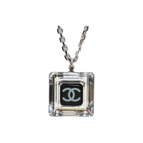 CHANEL CC Серебряное Покрытие Ожерелья Женское Серебряное