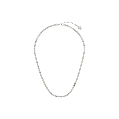 VERSACE Металлические ожерелья Мужской Серебряный