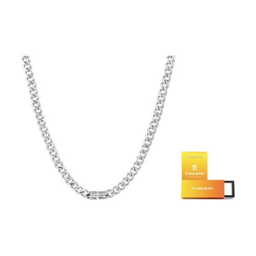 Cooraree Титановая сталь Ожерелье Титановая сталь Шестигранное Миллированное Кубинское ожерелье Унисекс