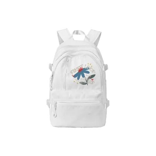 FINITE LOOP Переработанный полиэстер Рюкзак Стандартный Унисекс Белый
