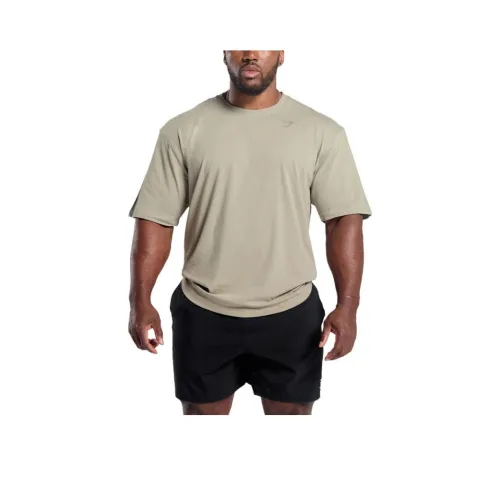 GYMSHARK T-Shirt Мужской Светлый Умбра