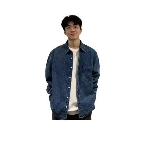 DARK HORSE Темно-синие Унисекс Рубашки