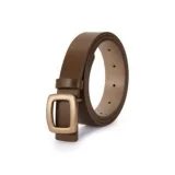 Карамель / Хаки, золотистая пряжка