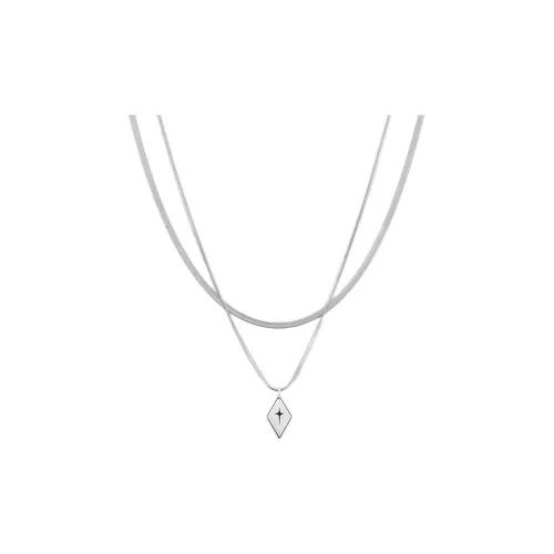 KING OF BLING Винтаж Роскошь Нишевый Дизайн Двойной Слой Многослойность Цепочка на ключицу Ожерелья Унисекс