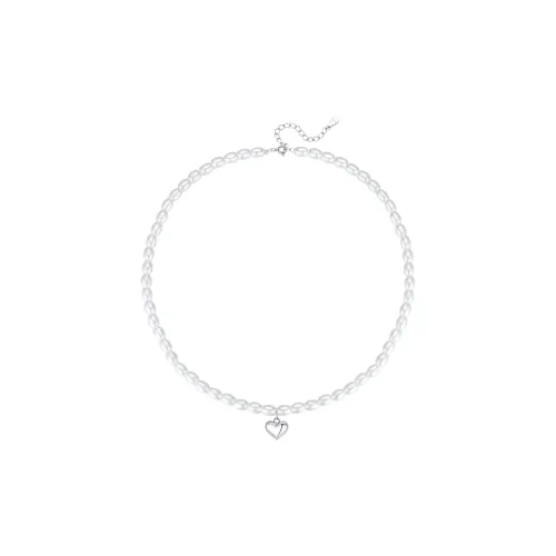 WINY 925 стерлинговое серебро жемчужные ожерелья Women's Silver