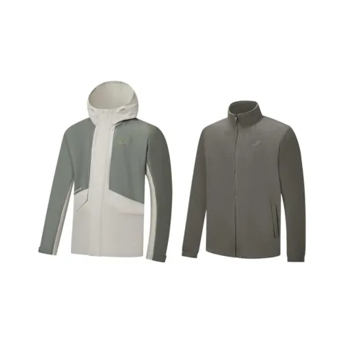 XTEP Variety Тренировки Коллекция Ветрозащитный Ветровка Мужской Иней Ground Серый Темный Вода Зеленый