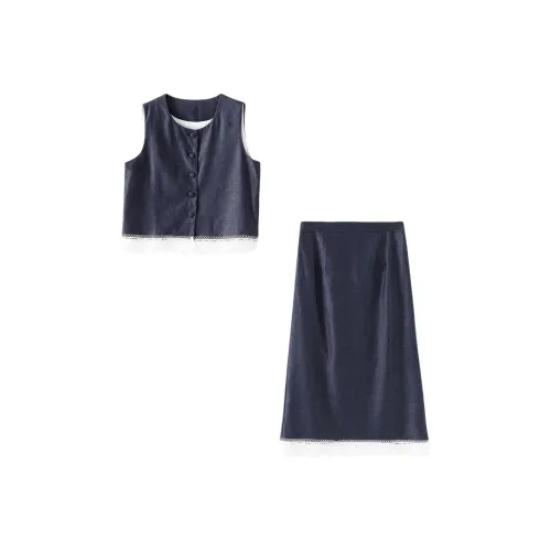 MH Синий Женские Комплекты с юбкой