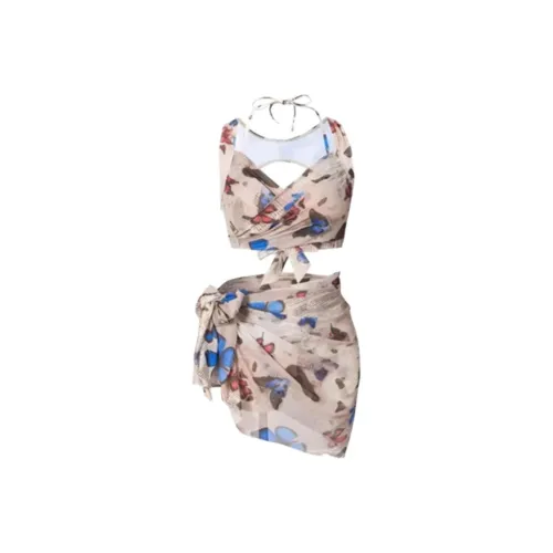 Giyu Многоцветный Бабочка THREE Piece Набор Женские Наборы Купальников