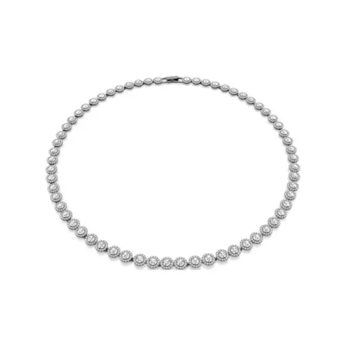 Swarovski Una Angelic с родиевым покрытием Crystal Necklaces унисекс белый