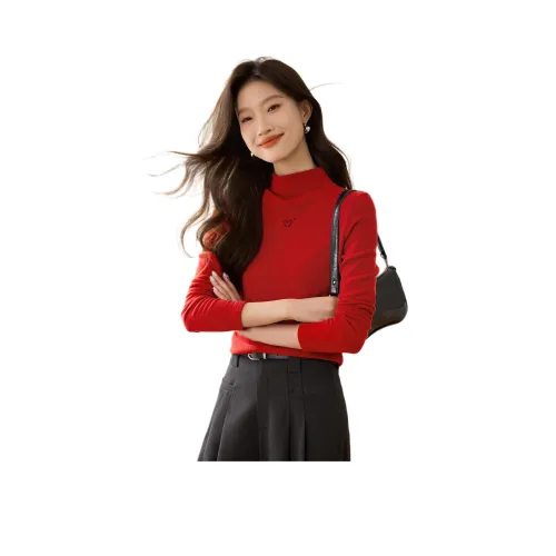 Mo Han Yi Mei Трикотаж Женский Вишневый Красный