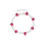 Браслет "Good Luck" - красный (в комплекте стильное ожерелье)