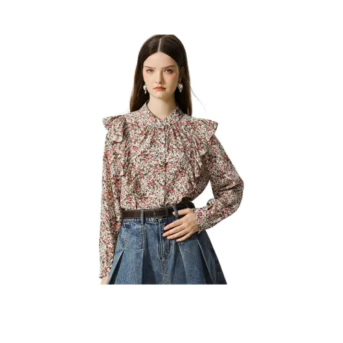 AIVEI Бежевые Женские Рубашки