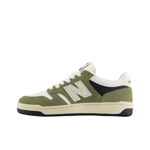 New Balance NB 480 Амортизация Низкий Топ Скейтборд Кроссовки Унисекс Белый Зеленый