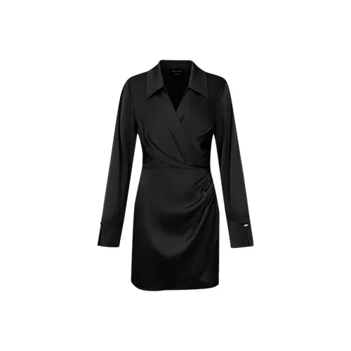 URBAN REVIVO Длинное платье с длинными рукавами женское