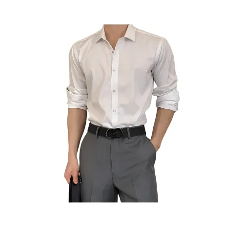 DANJUE Белая унисекс рубашка