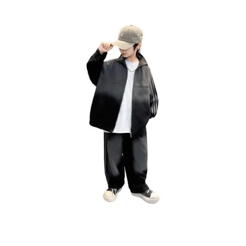 The panda is round Повседневная спортивная одежда Черный Детский