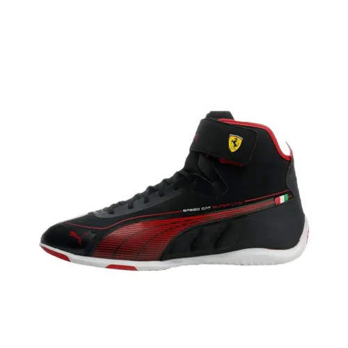 Scuderia Ferrari X PUMA Speedcat Износостойкие Высокие Кроссовки для тренировок Мужские Черные Красные