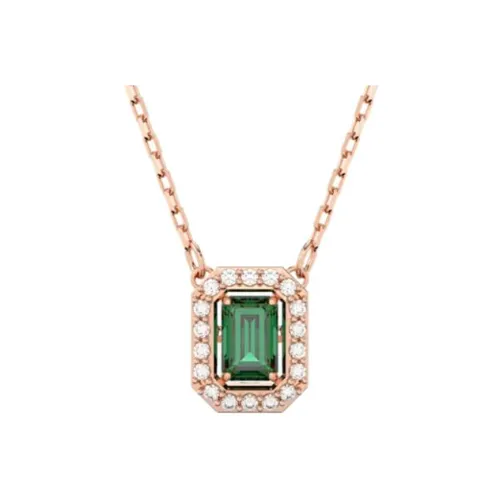 Swarovski Розовое золото Гальванизированные ожерелья Женские Золото