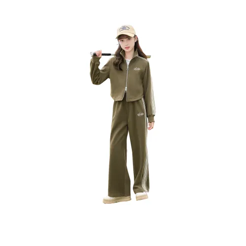 Because No Повседневная спортивная одежда Кофейно-зеленый Детский