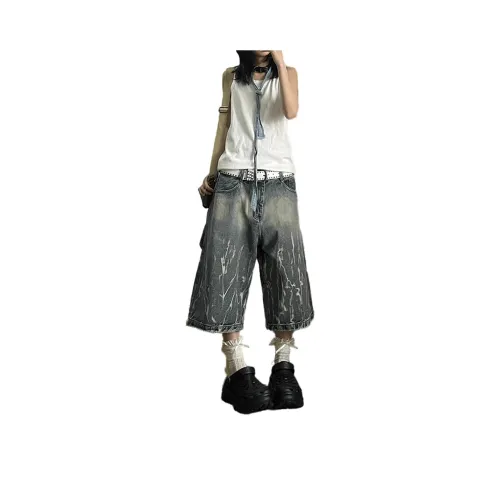 YEARNED Синие Женские Джинсовые Шорты