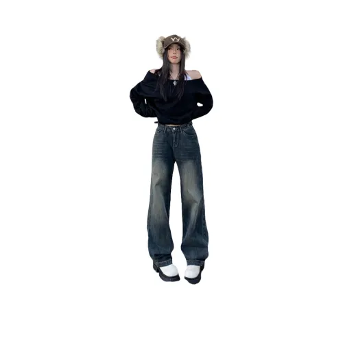 Jenna Chun Джинсы Женские Винтаж Синий