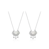 Руи Стойкость аромата Замковая Ожерелье Серебряное 1 пара