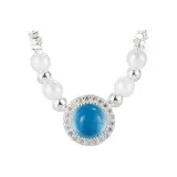Ожерелье "Секрет" с аквамарином