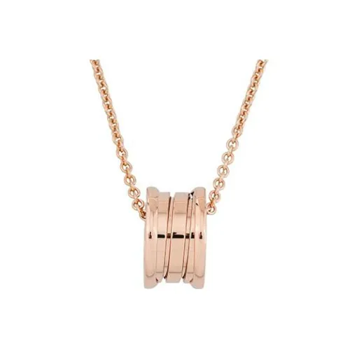 BVLGARI B.Zero1 Series 18К Розовое золото Ожерелье Унисекс Розовое золото