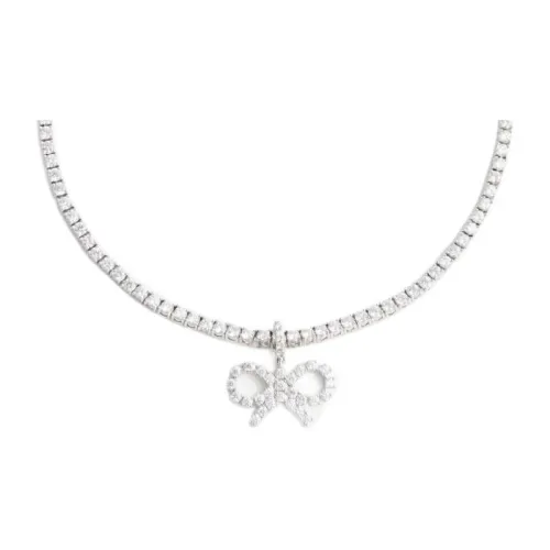 Self Портрет Латунь Crystal Necklaces Женские Серебро