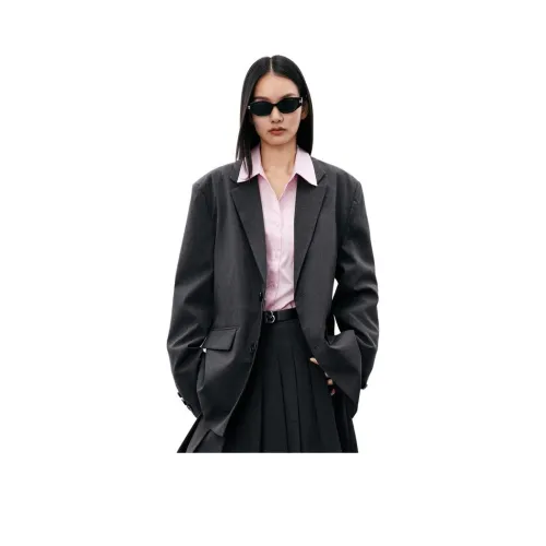 PEACEBIRD MEN Бизнес-костюм унисекс темно-серый