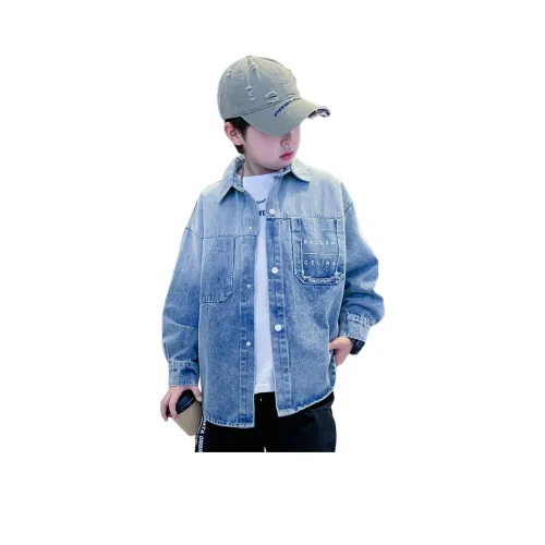 The panda is round Рубашка Синий Детский